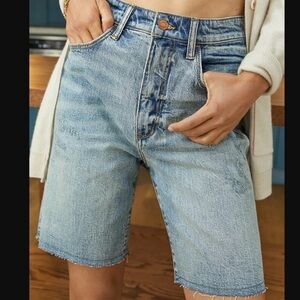 Anthropologie Pilcro Denim Raw Hem Bermuda Shorts​